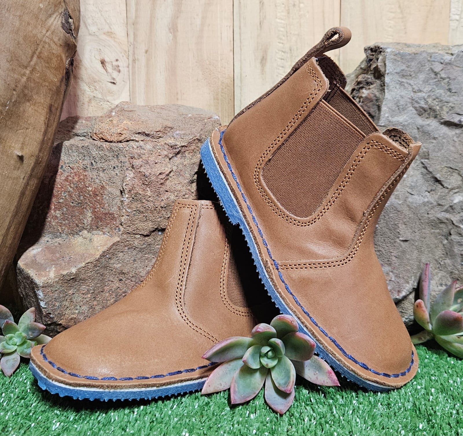 Kids blue boots